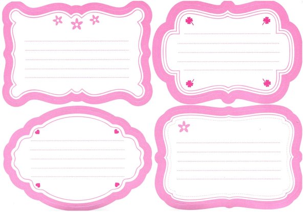 Этикетка на тетрадь