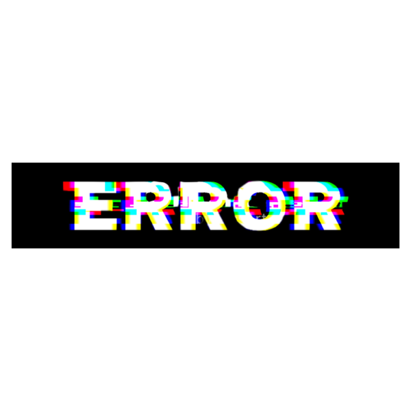 Error наклейка