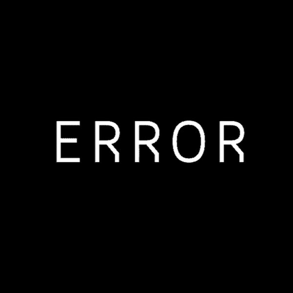 Error на черном фоне