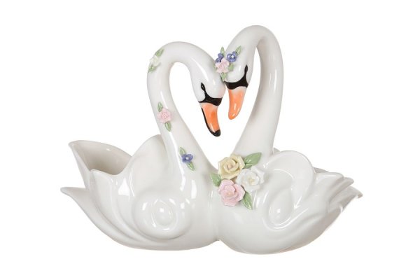 Фигурка "пара лебедей" 17см