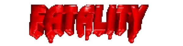 Надпись Fatality на прозрачном фоне