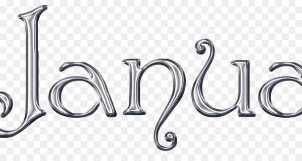 Январь надпись