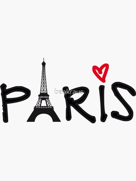 Paris надпись