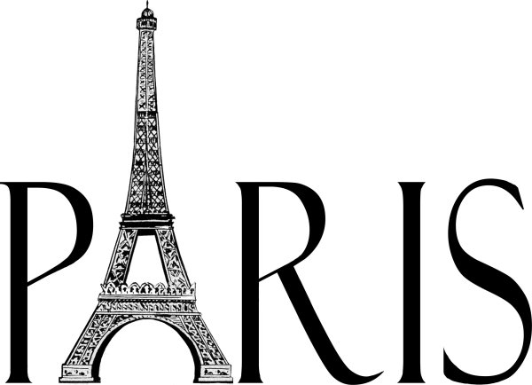 Надпись Париж