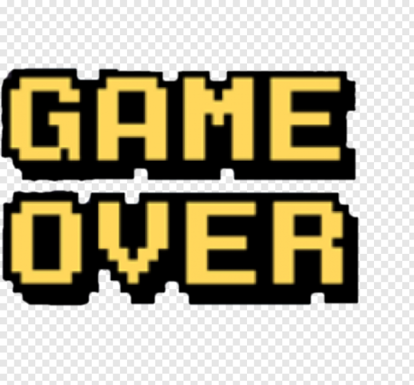 Game over надпись без фона