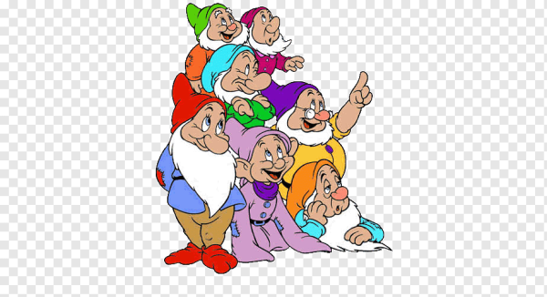 Гномы и гномики на прозрачном фоне