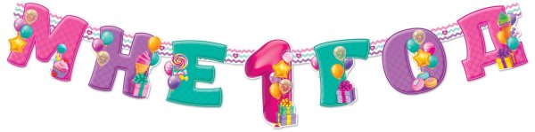 Гирлянда Настеньке 1 годик