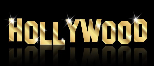 Hollywood на черном фоне