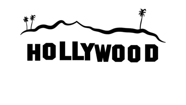 Надпись Hollywood