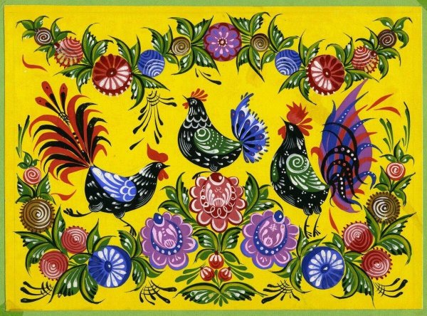 Городецкая роспись русский народный промысел