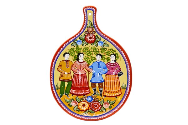 Посуда с Городецкой росписью