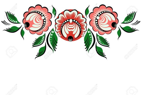 Городецкая роспись на белом фоне