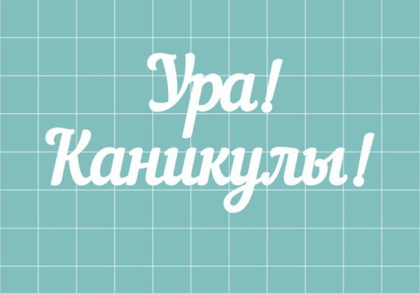 Каникулы надпись на доске