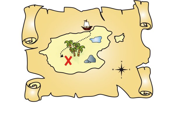 Пиратская карта для детей