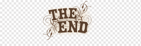 The end на прозрачном фоне