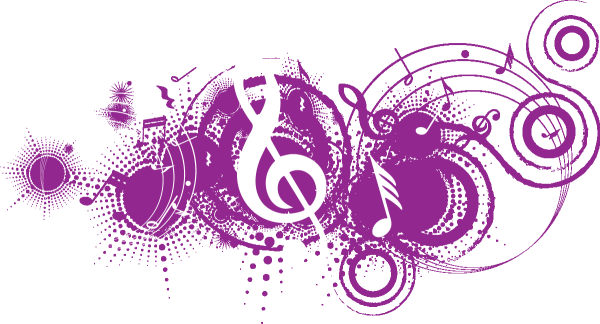 Музыкальный фон векторный