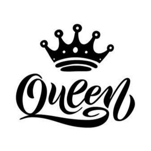 Надпись Queen с короной