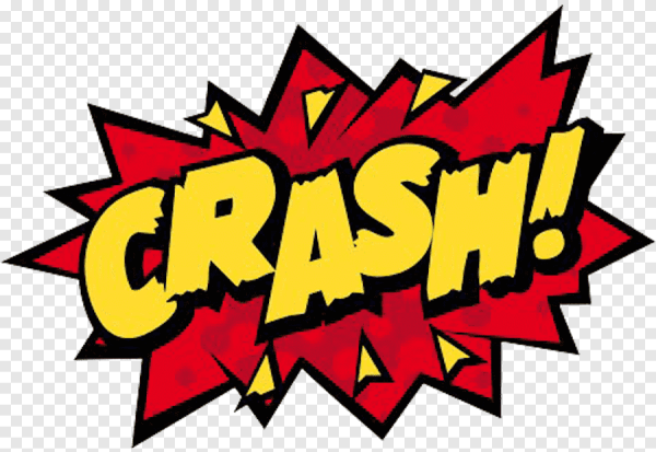 Надпись crash в стиле поп арт