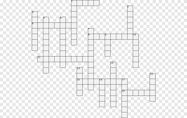 Кроссворд на прозрачном фоне