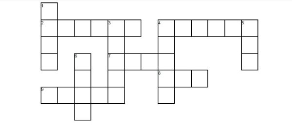 Кроссворд без фона