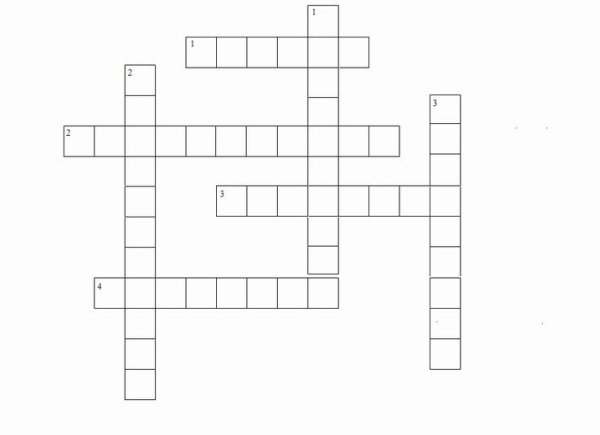 Нарисовать кроссворд