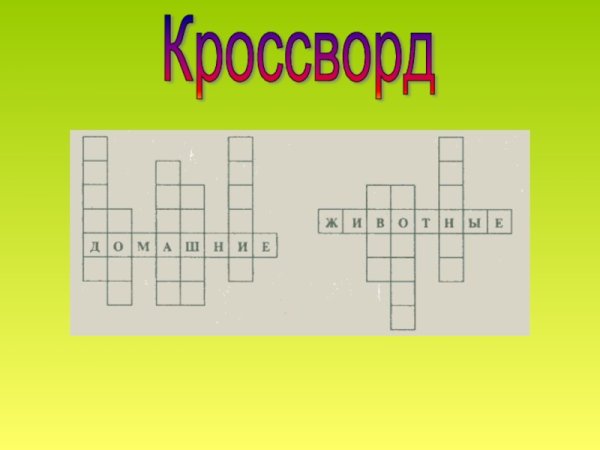 Картинка с надписью кроссворд