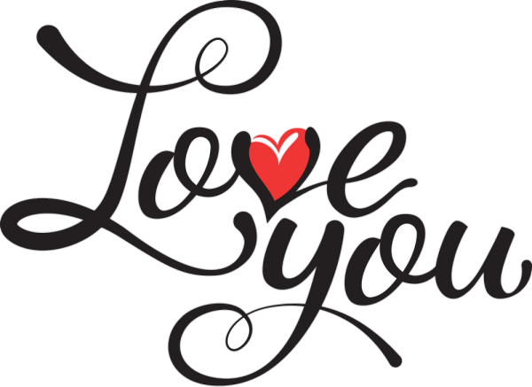 Красивая надпись Love you