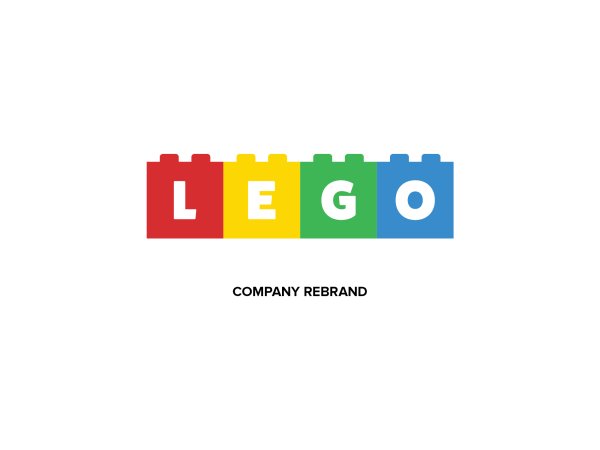 Современный логотип компании LEGO Group
