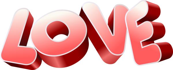 Love на прозрачном фоне для фотошопа