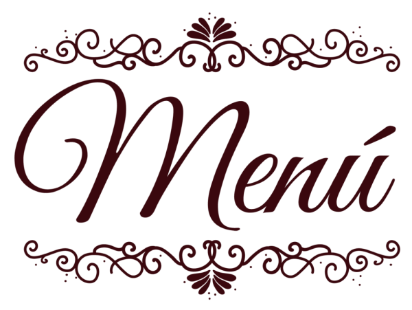 Меню на прозрачном фоне