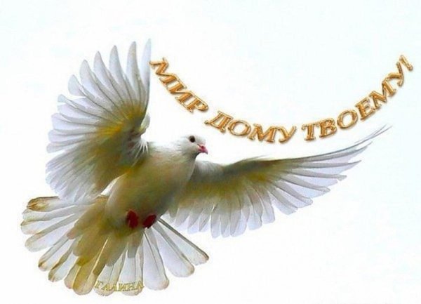 Мир вашему дому надпись