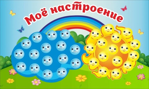 Уголок настроения надпись