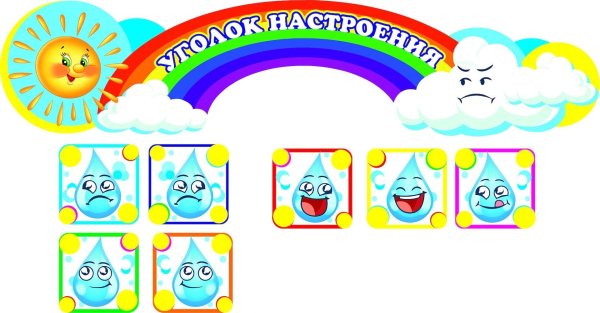 Уголок настроения надпись