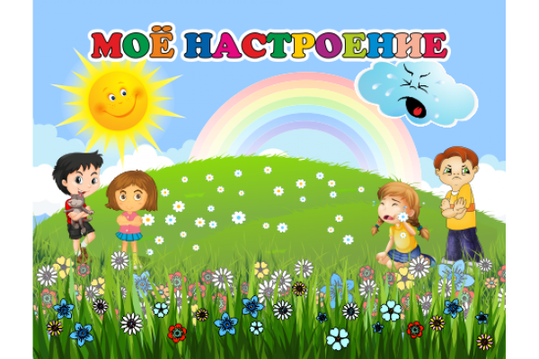 Уголок настроения надпись