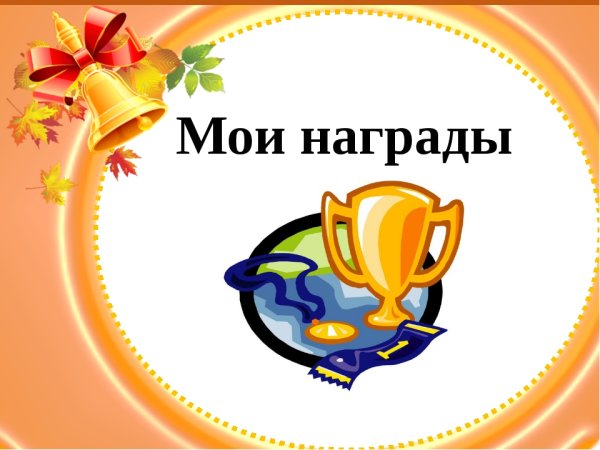 Мои награды и достижения