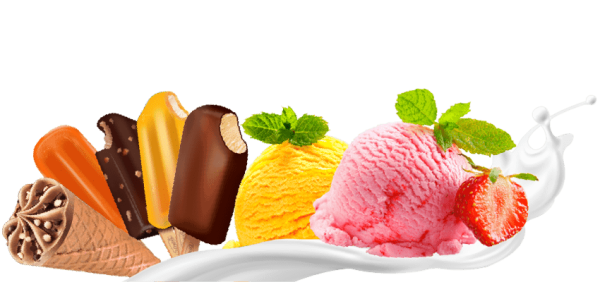 Мороженое в ассортименте без фона