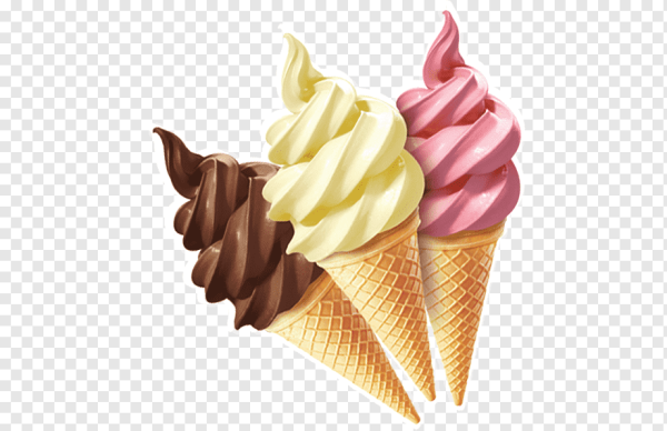 Мягкое мороженое без фона