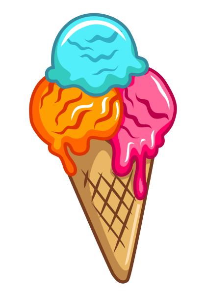 Векторное мороженое