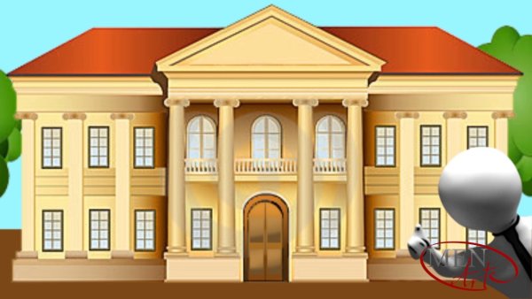 Здание музея на прозрачном фоне