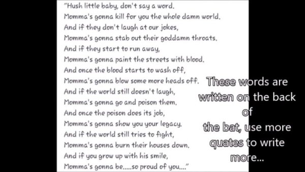 Бита Харли Квинн надписи