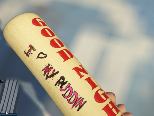 Бита Харли Квинн надписи