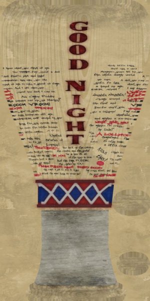 Надпись на бите Харви Квин