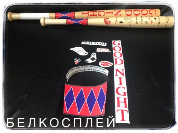 Наклейки для биты Харли Квинн