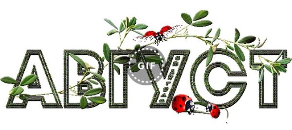 Август надпись красивая