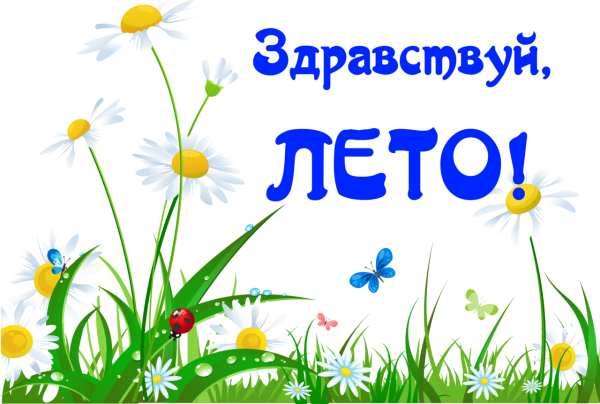 Надпись Здравствуй лето