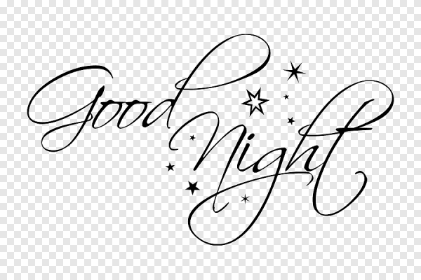 Good Night на прозрачном фоне