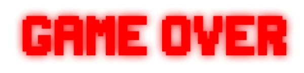 Проигрыш надпись