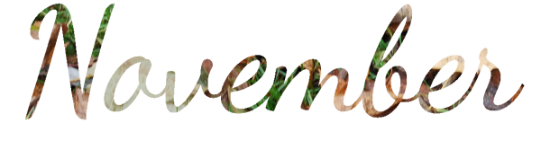 Ноябрь надпись