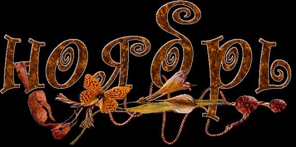 Ноябрь красивые слова