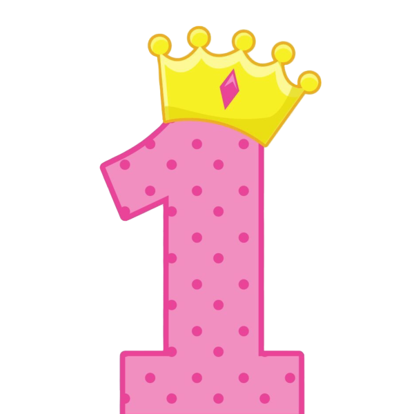 Цифра 1 без фона